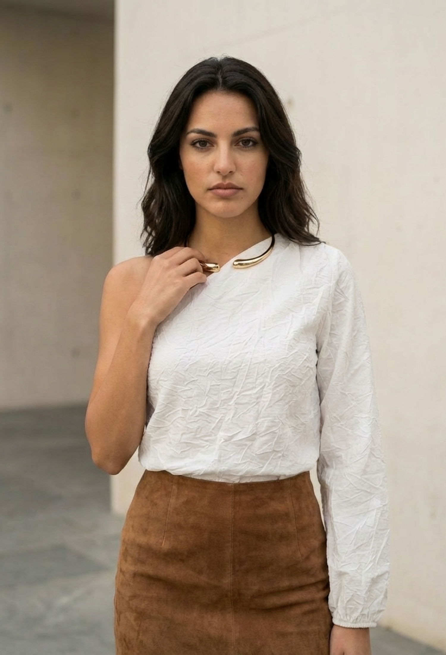 Elegant One Shoulder Neck Blouse - Brand: My Fashion - Women & Kids, Baby Clothes Wholesale - TheBS Women