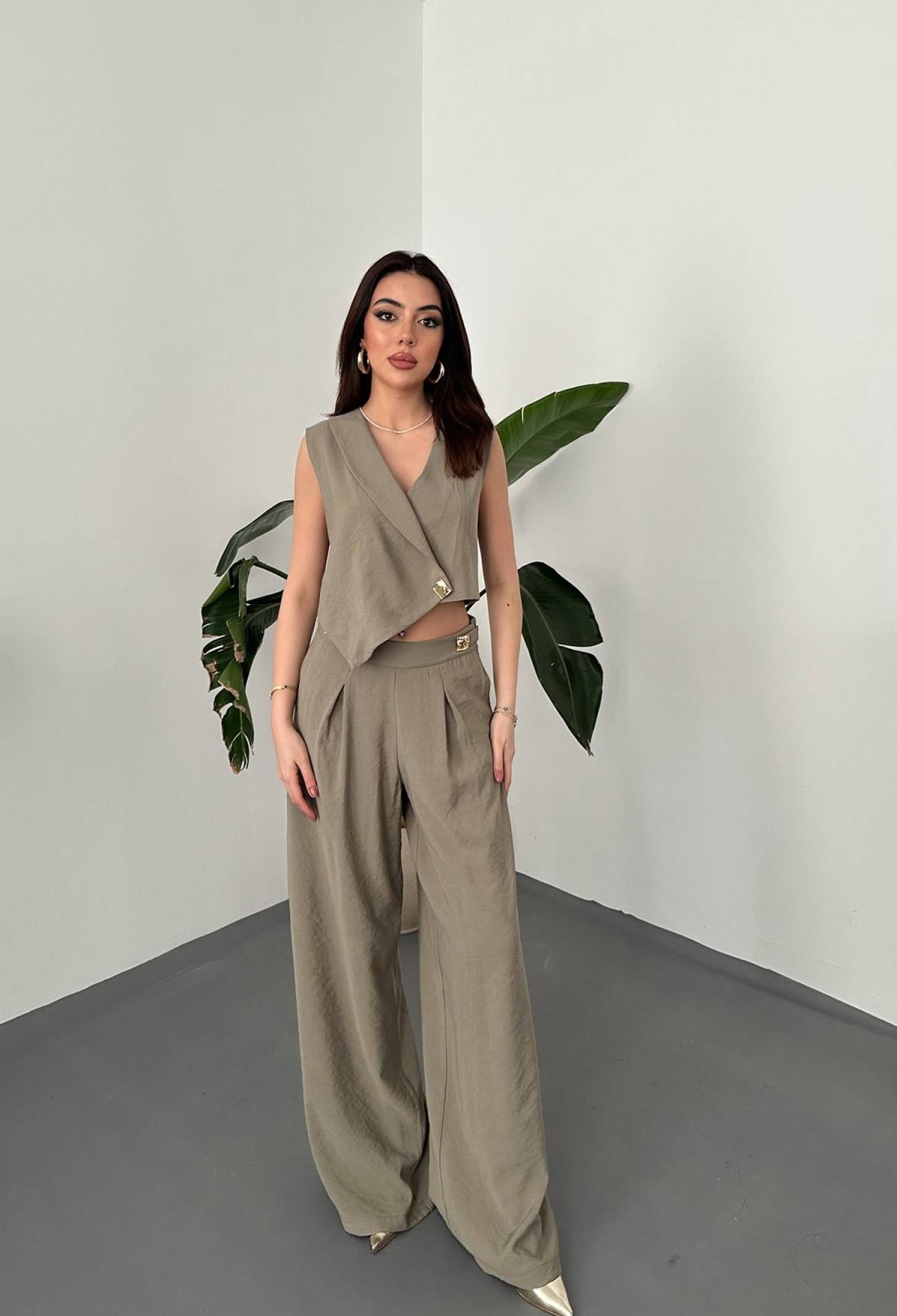 Sleeveless V-Neck Jumper Dress Floor Length - Brand: Elisa - Women & Kids, Baby Clothes Wholesale - TheBS Women