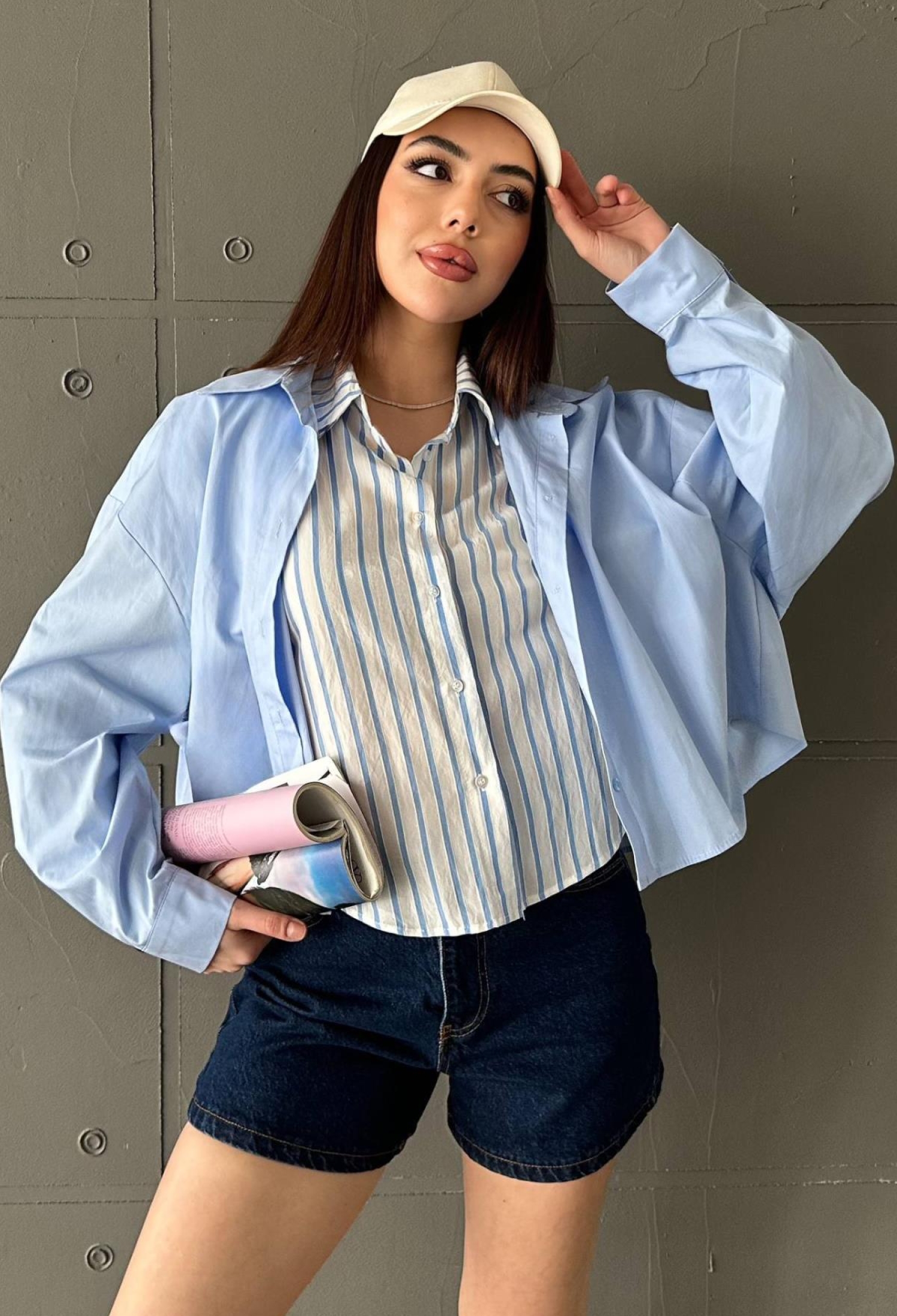 Casual Striped Polo Neck Shirt - Brand: Elisa - Women & Kids, Baby Clothes Wholesale - TheBS Women