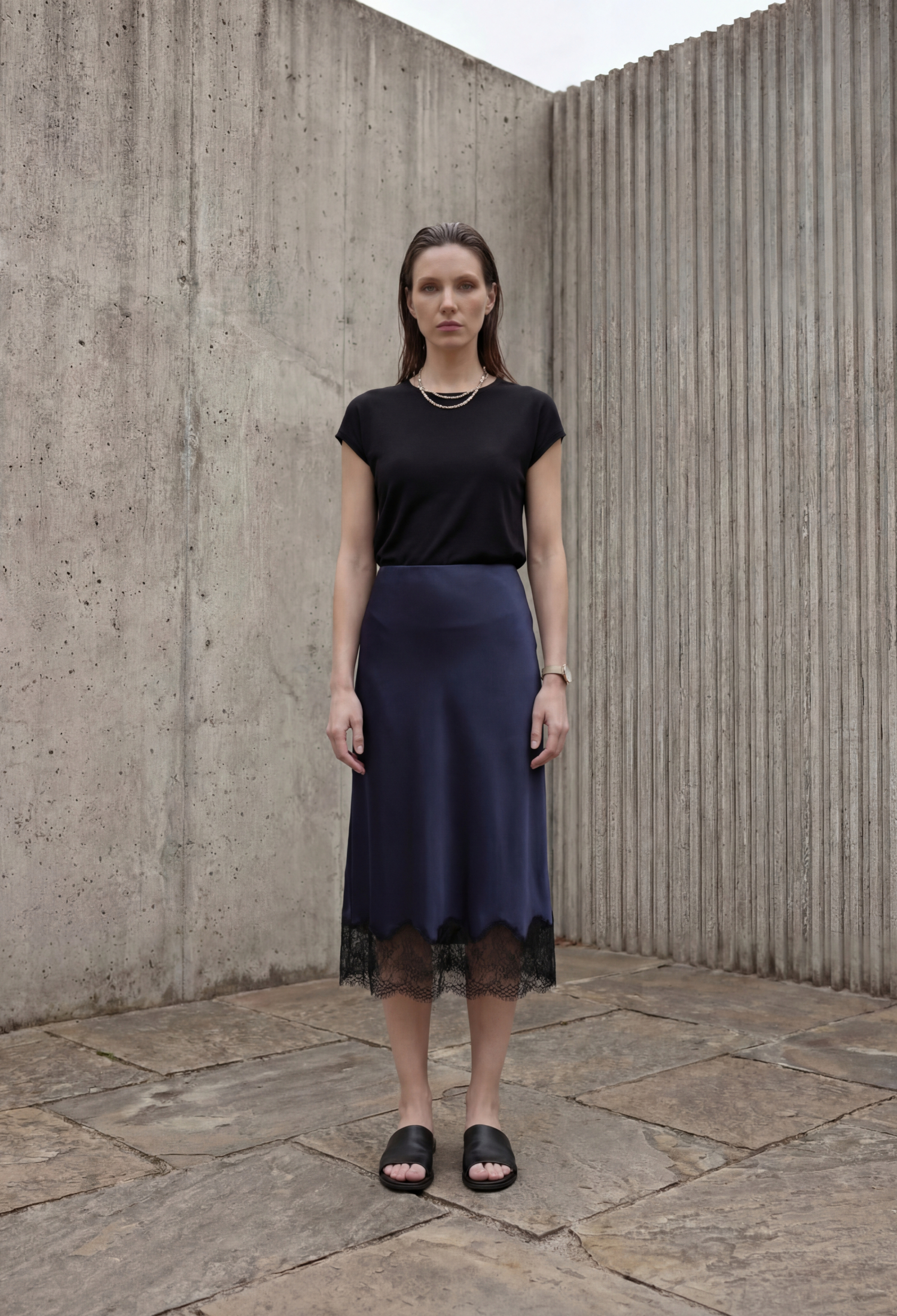 Elegant Formal Slip Midi Skirt - Brand: My Fashion - Women & Kids, Baby Clothes Wholesale - TheBS Women