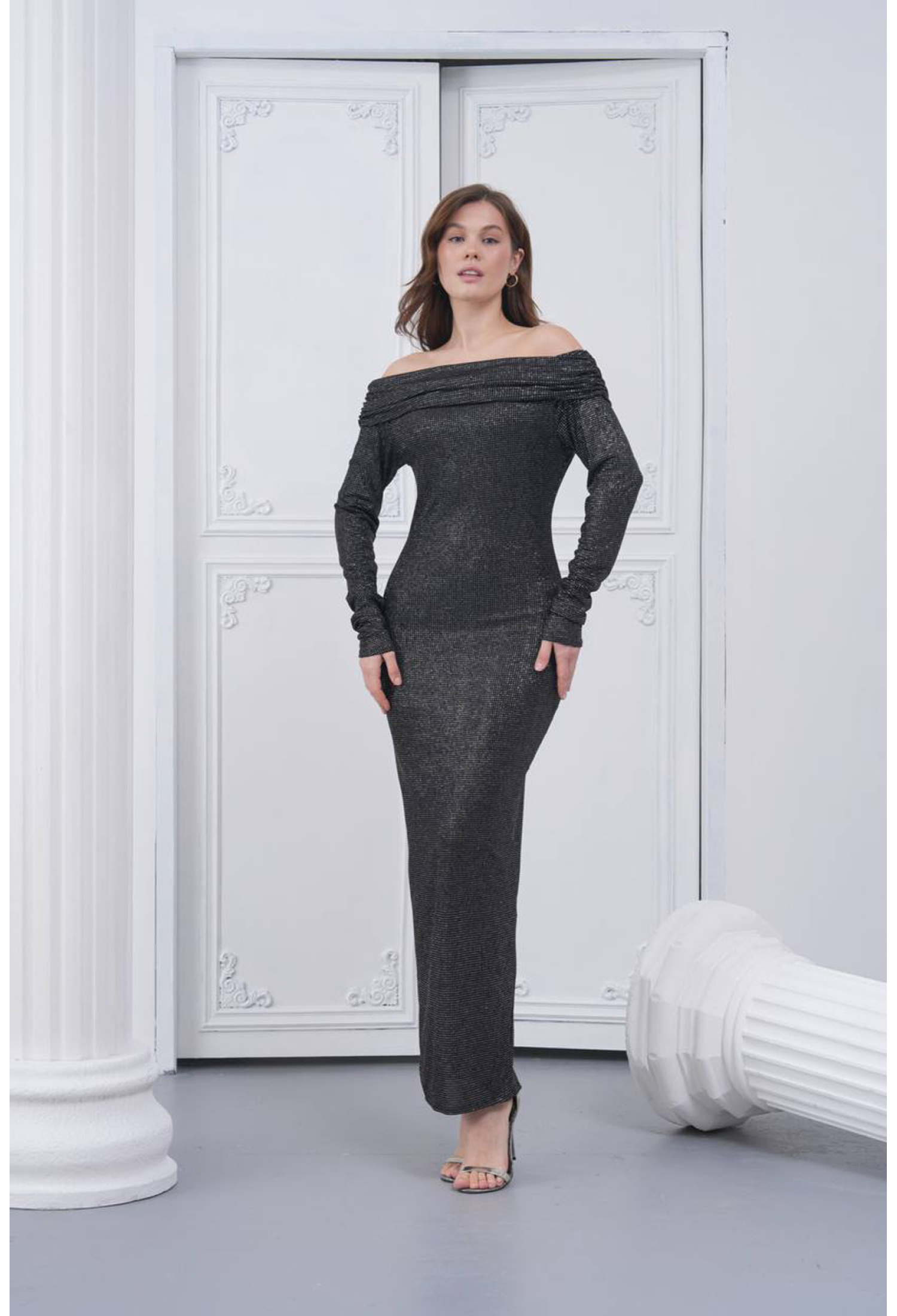 Black Elegant Glam Bodycon Dress - Brand: Mode Roy - Women & Kids, Baby Clothes Wholesale - TheBS Women