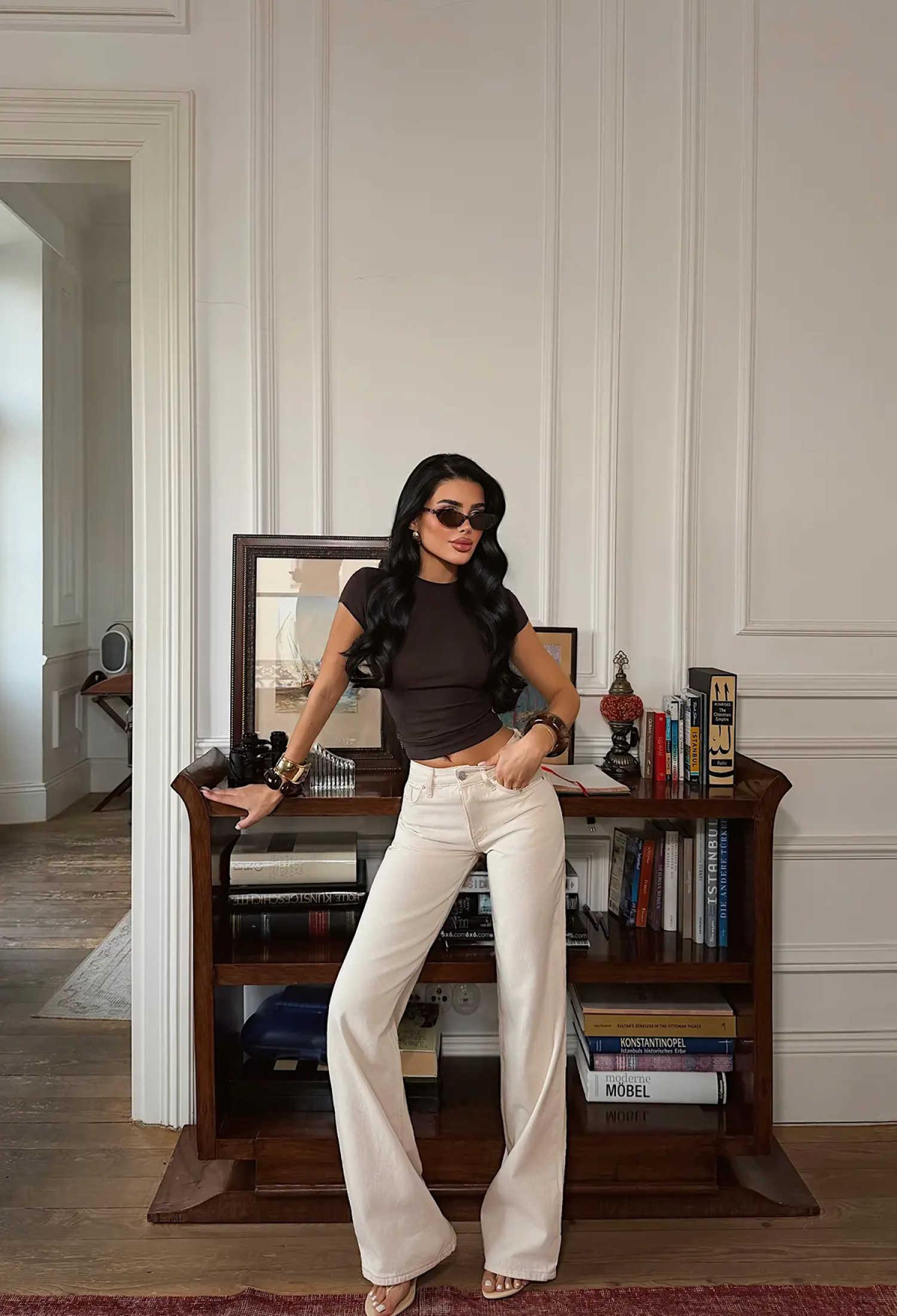 Beige Bootcut Flare Leg Pants - Brand: EYYO ATELIER - Women & Kids, Baby Clothes Wholesale - TheBS Women