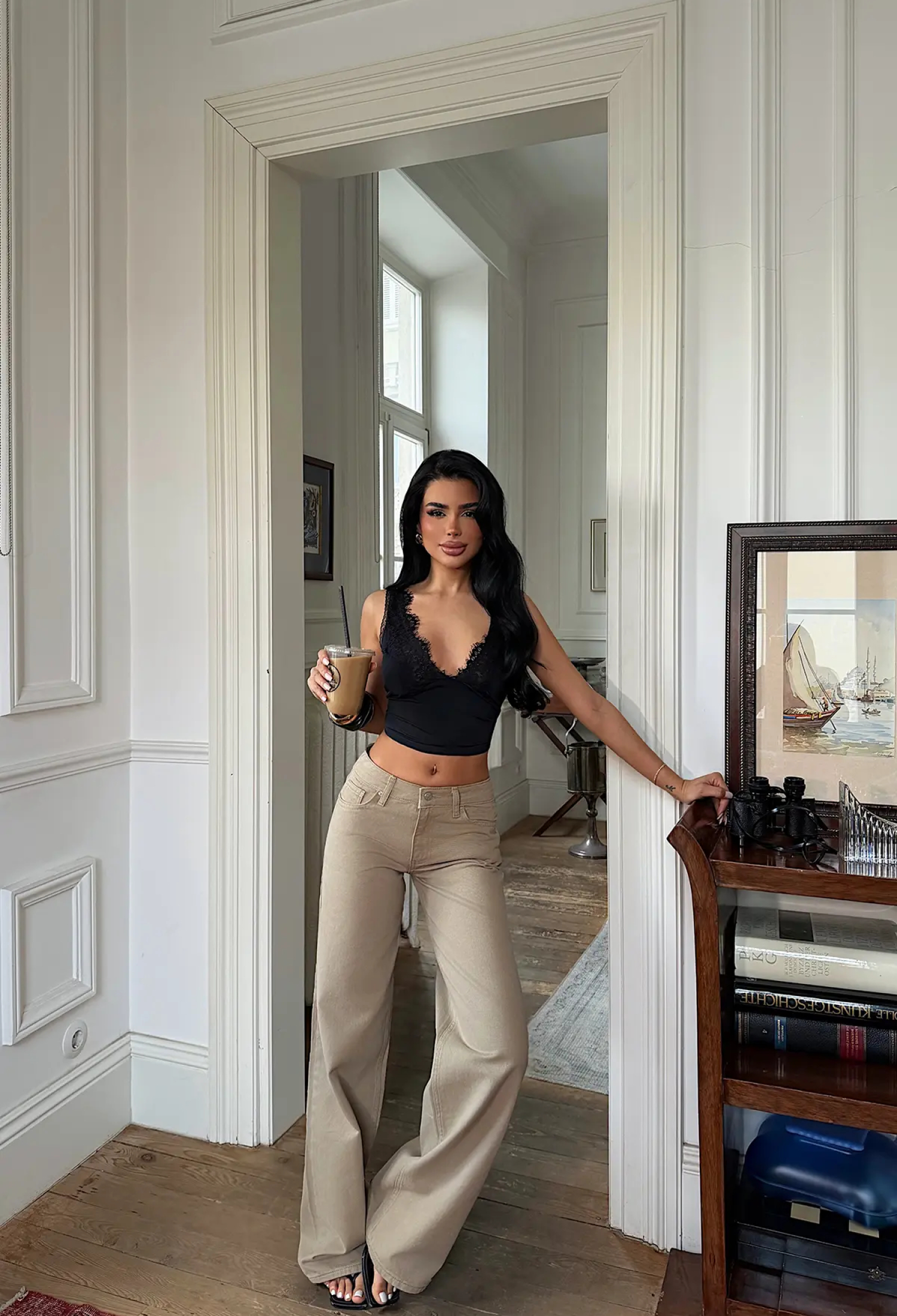 Wide Leg Chinos Pants - Brand: EYYO ATELIER - Women & Kids, Baby Clothes Wholesale - TheBS Women