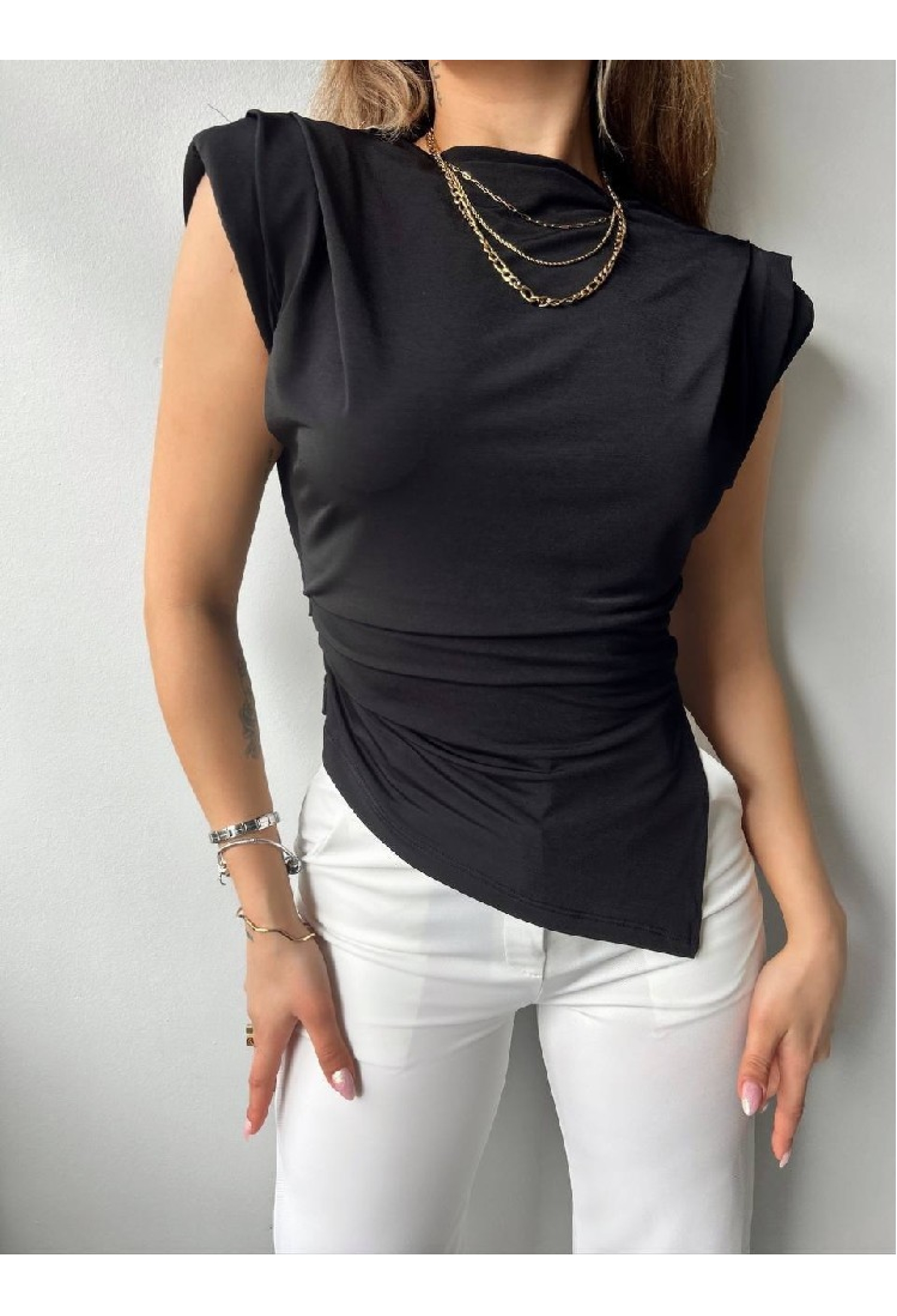 Fitted Sleeveless Cap Sleeve Blouse - Brand: Mistix - Women & Kids, Baby Clothes Wholesale - TheBS Women