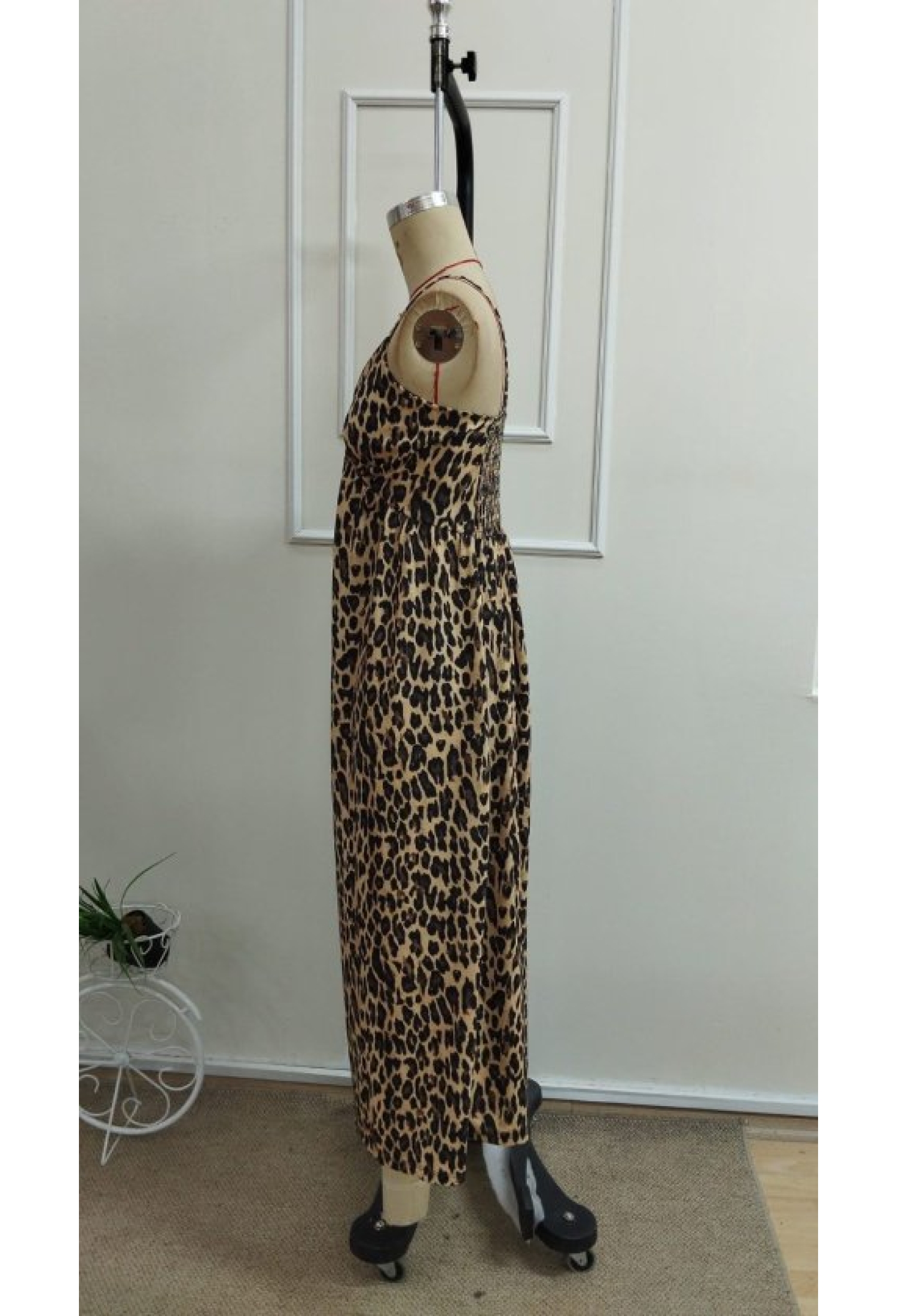 Brown Casual Sexy Animal Print Slip Dress - Brand: Janes - Women & Kids, Baby Clothes Wholesale - TheBS Women