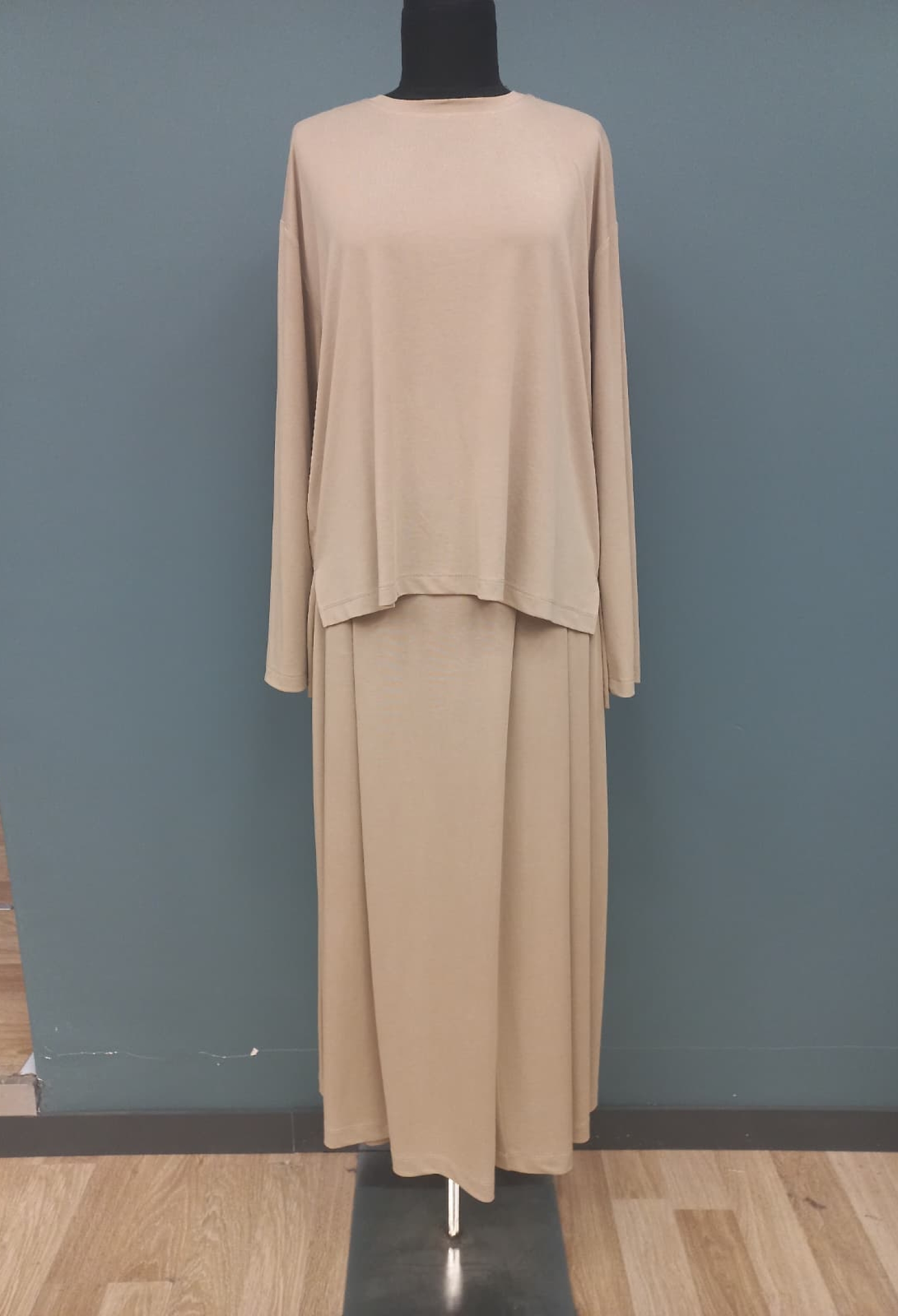 Beige Modest Casual Elegant Set - Brand: Puane - Women & Kids, Baby Clothes Wholesale - TheBS Women