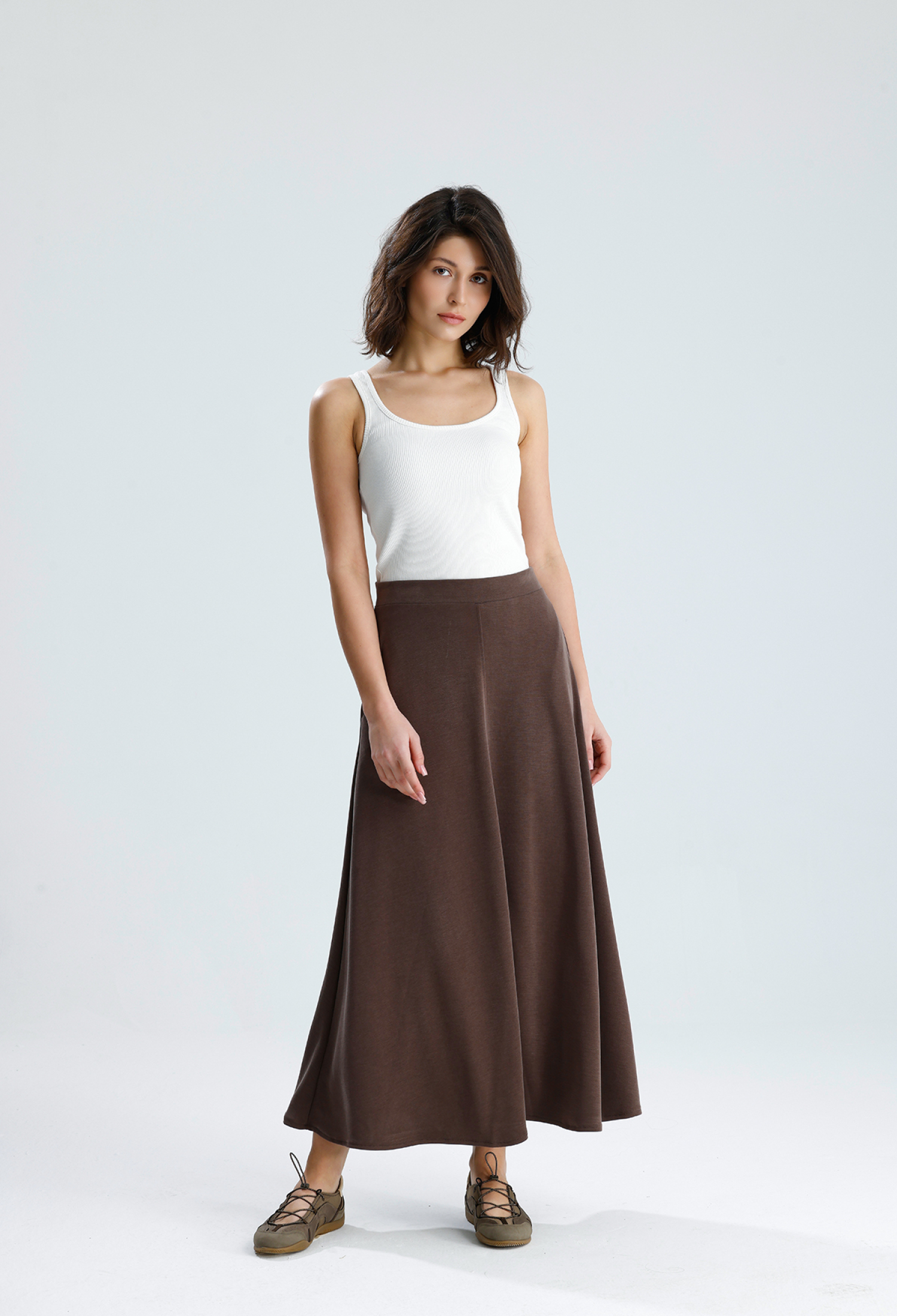 Flared Maxi Skirt With Slant Pockets - Brand: First Angels - Women & Kids, Baby Clothes Wholesale - TheBS Women