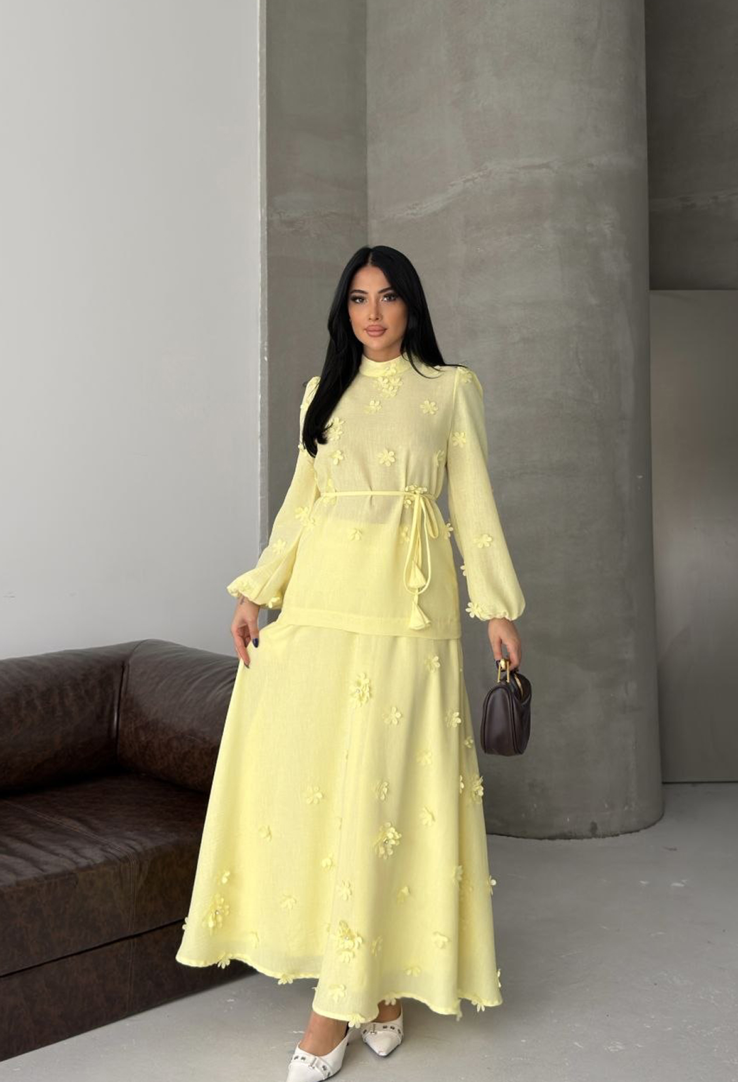 Elegant Buttoned Floral Set - Brand: Mode Roy - Women & Kids, Baby Clothes Wholesale - TheBS Women