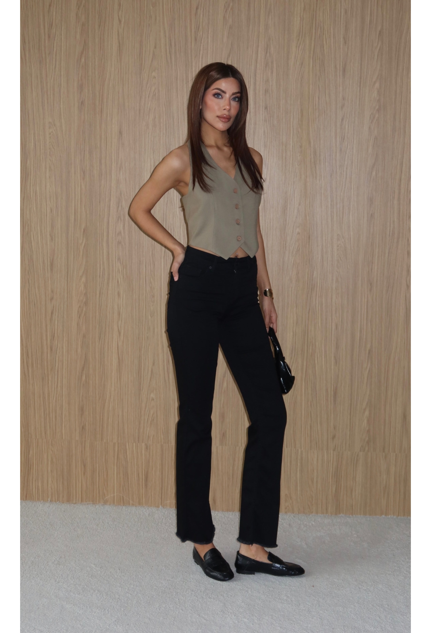 Mom Jeans High Waist Straight Leg