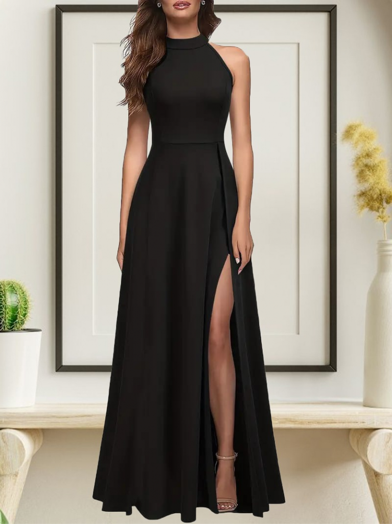 Elegant A-Line Maxi Dress