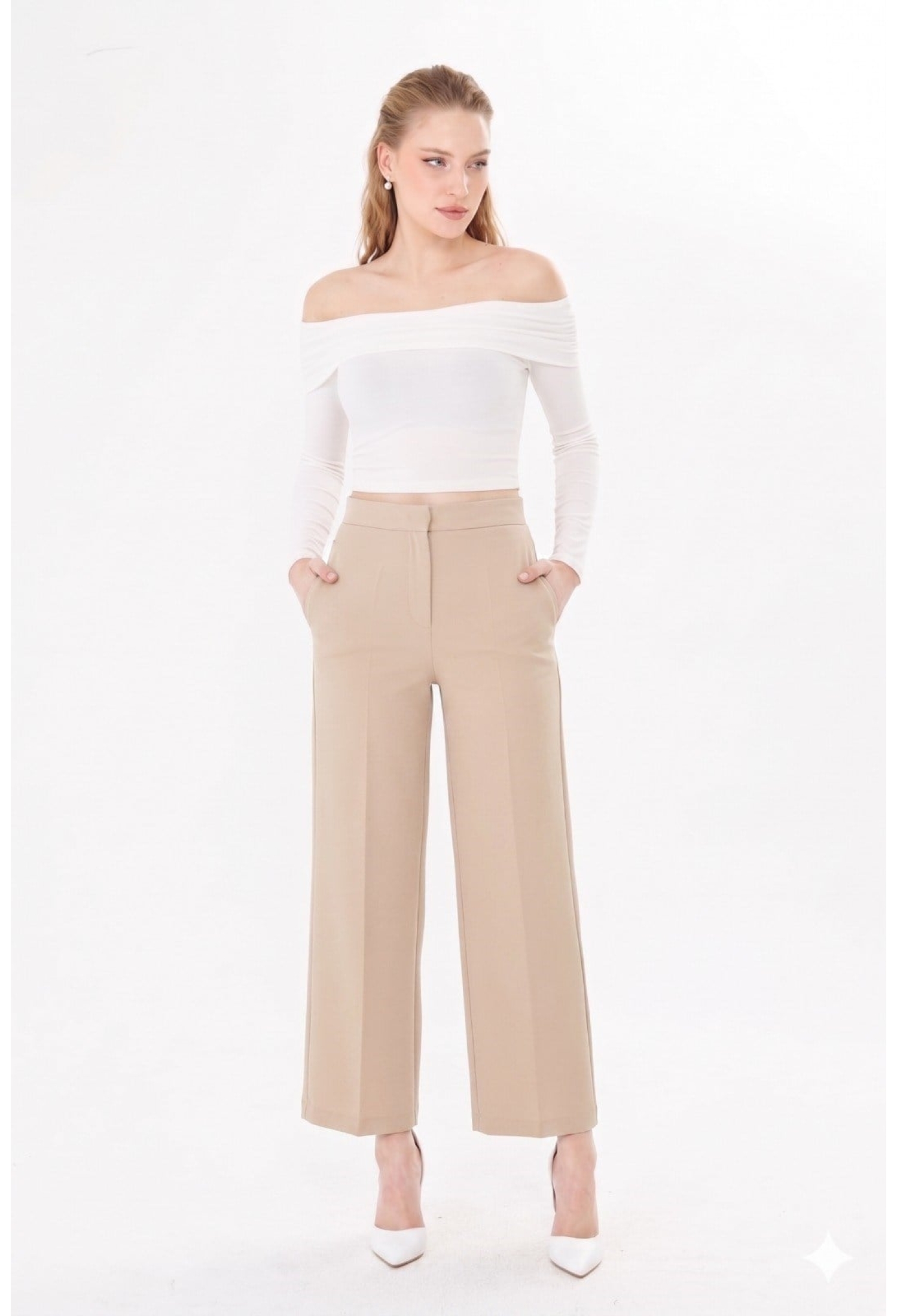 Elegant High Waist Palazzo Pants