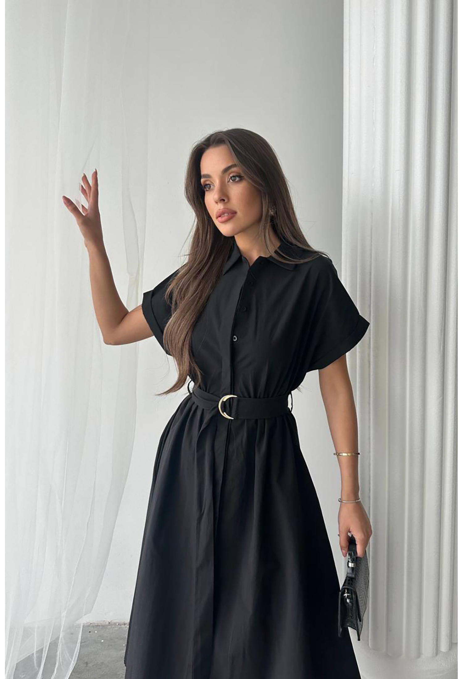 Poplin Fabric Shirt Dress