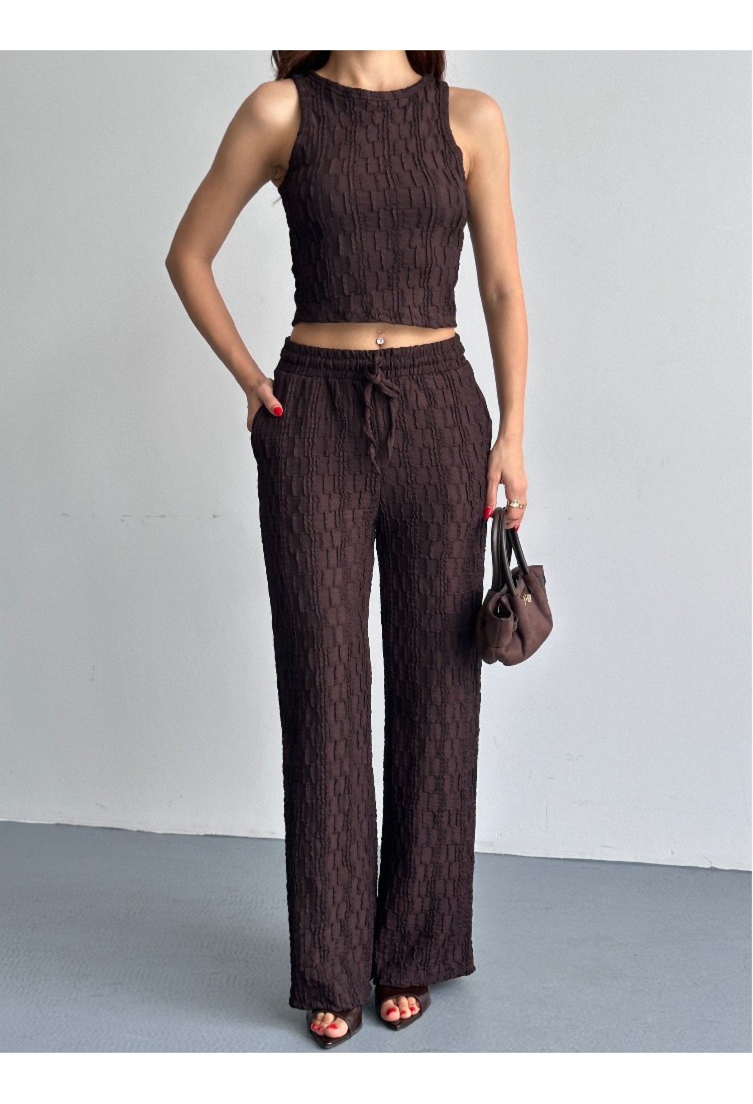 Casual Sexy Set With Palazzo Pants