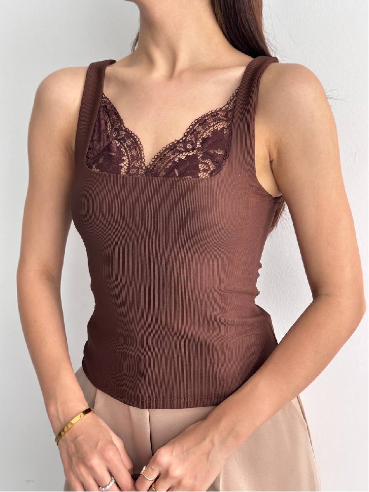 Slim Fit Sleeveless Square Neck Blouse