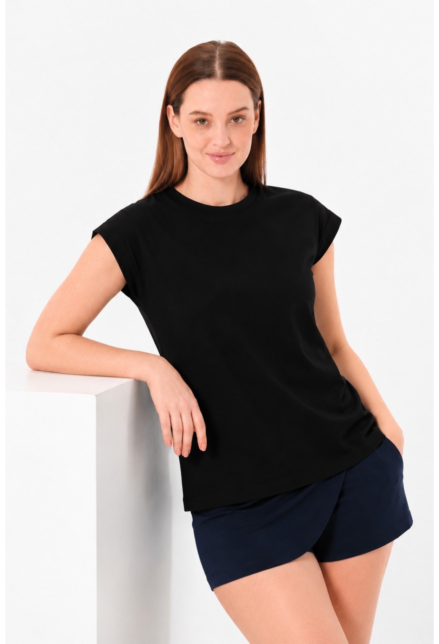Black Casual Sport Streetwear Tshirt
