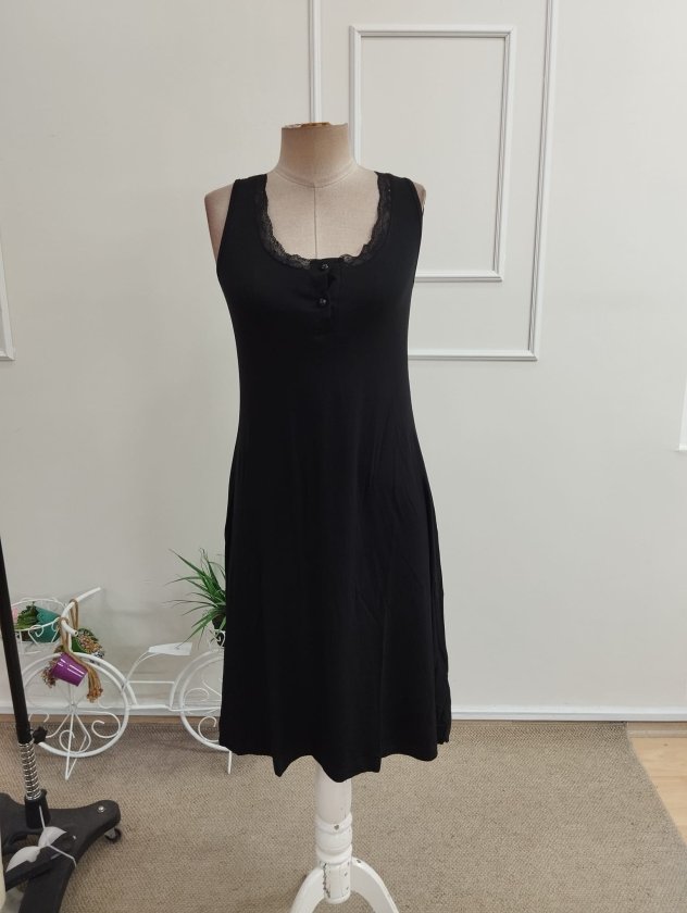 Elegant Slip Dress With Square Neck