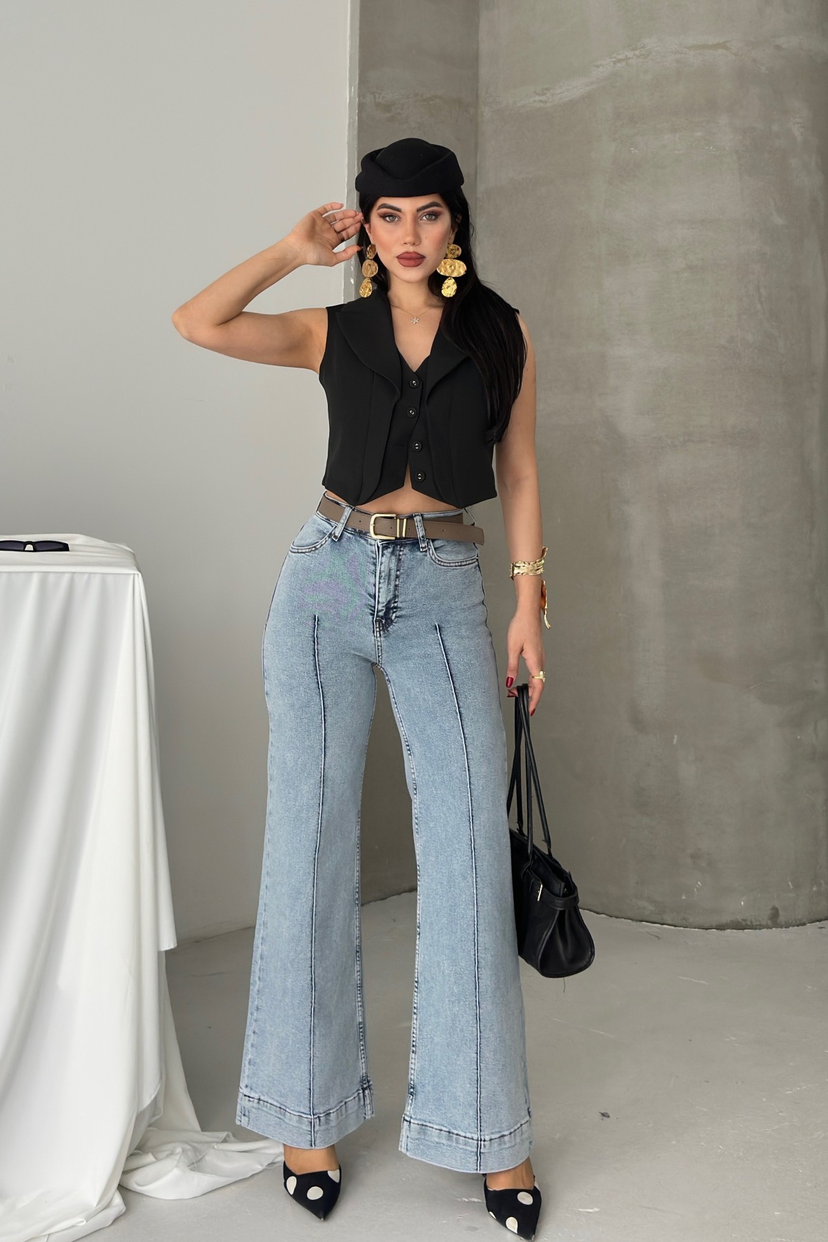 Bootcut Flare Leg Pants