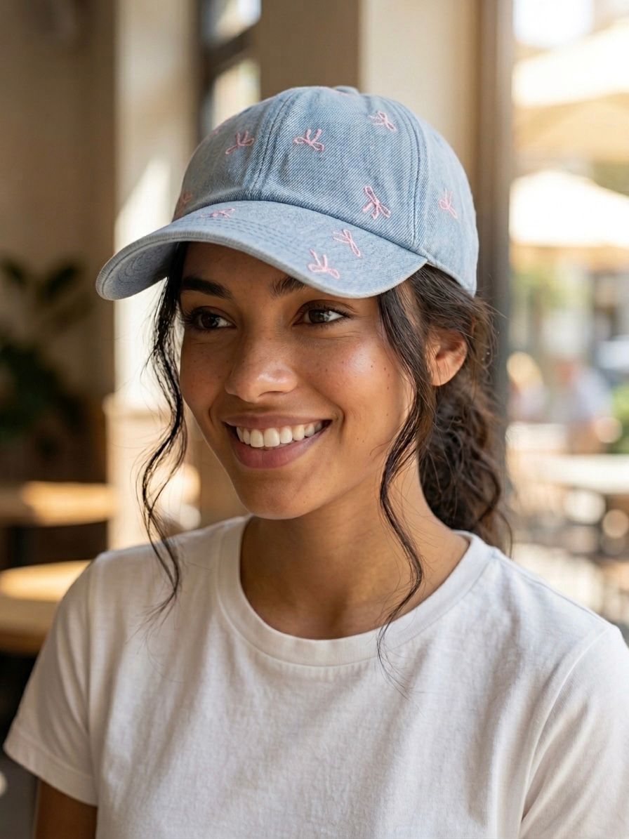 Blue Casual Hat For Spring And Summer