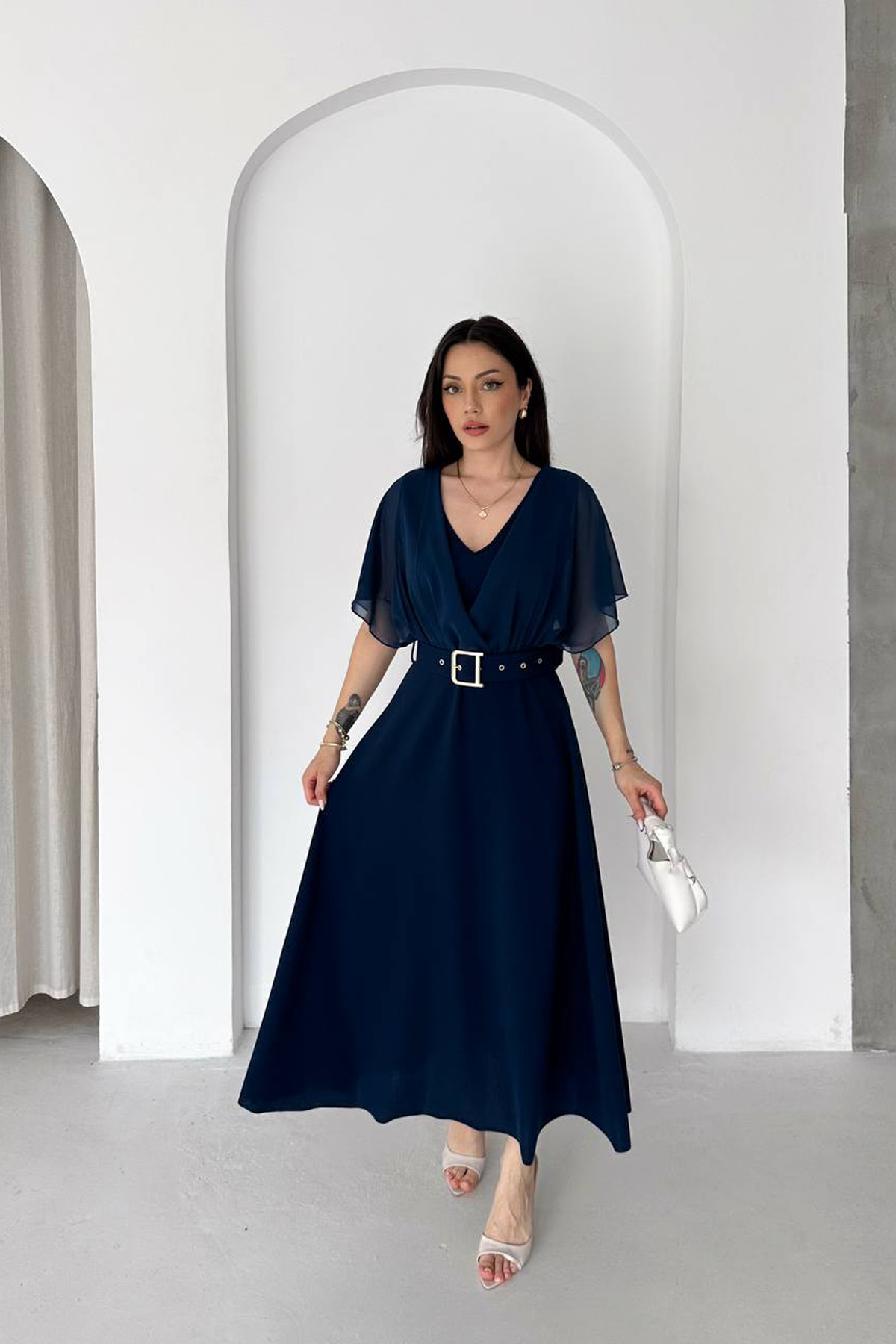 Elegant A-Line Maxi Dress