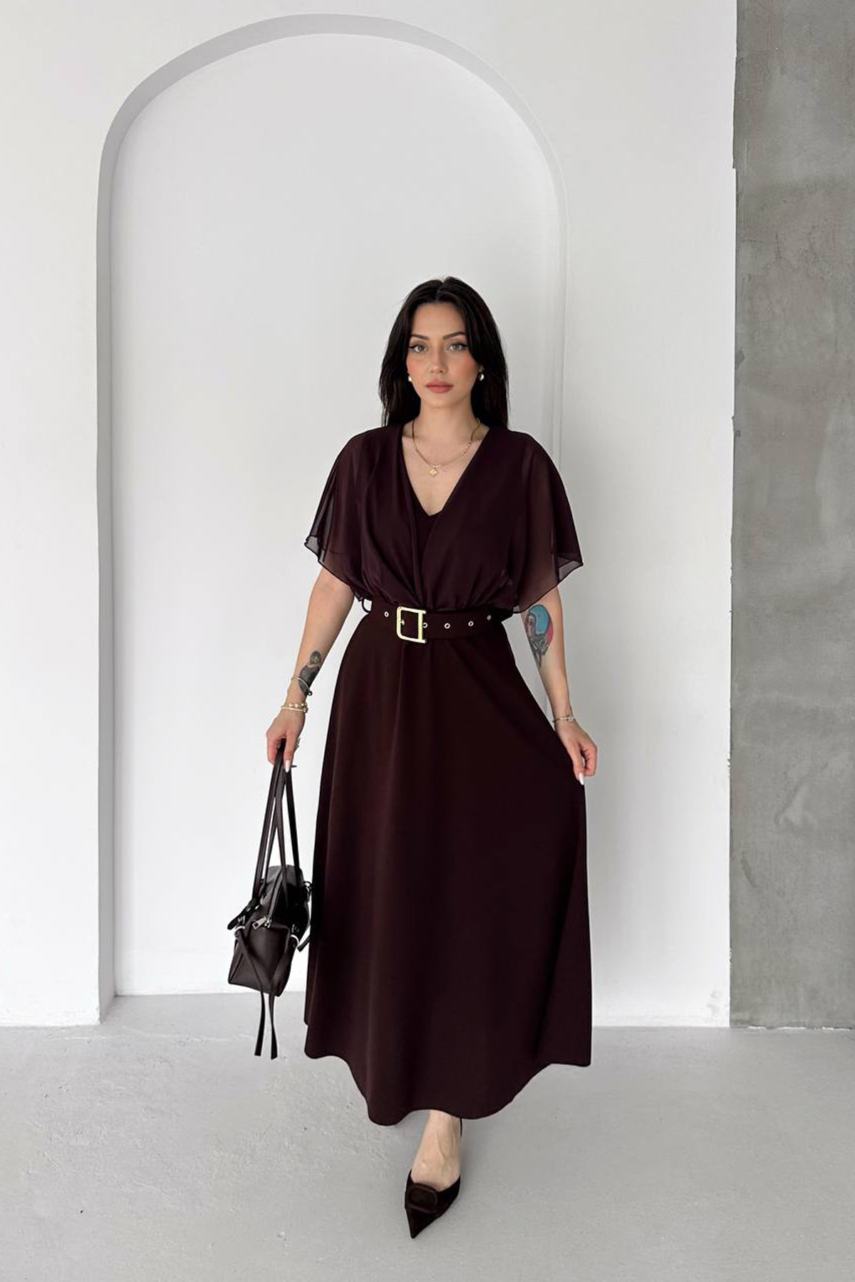 Elegant Fit And Flare Maxi Dress