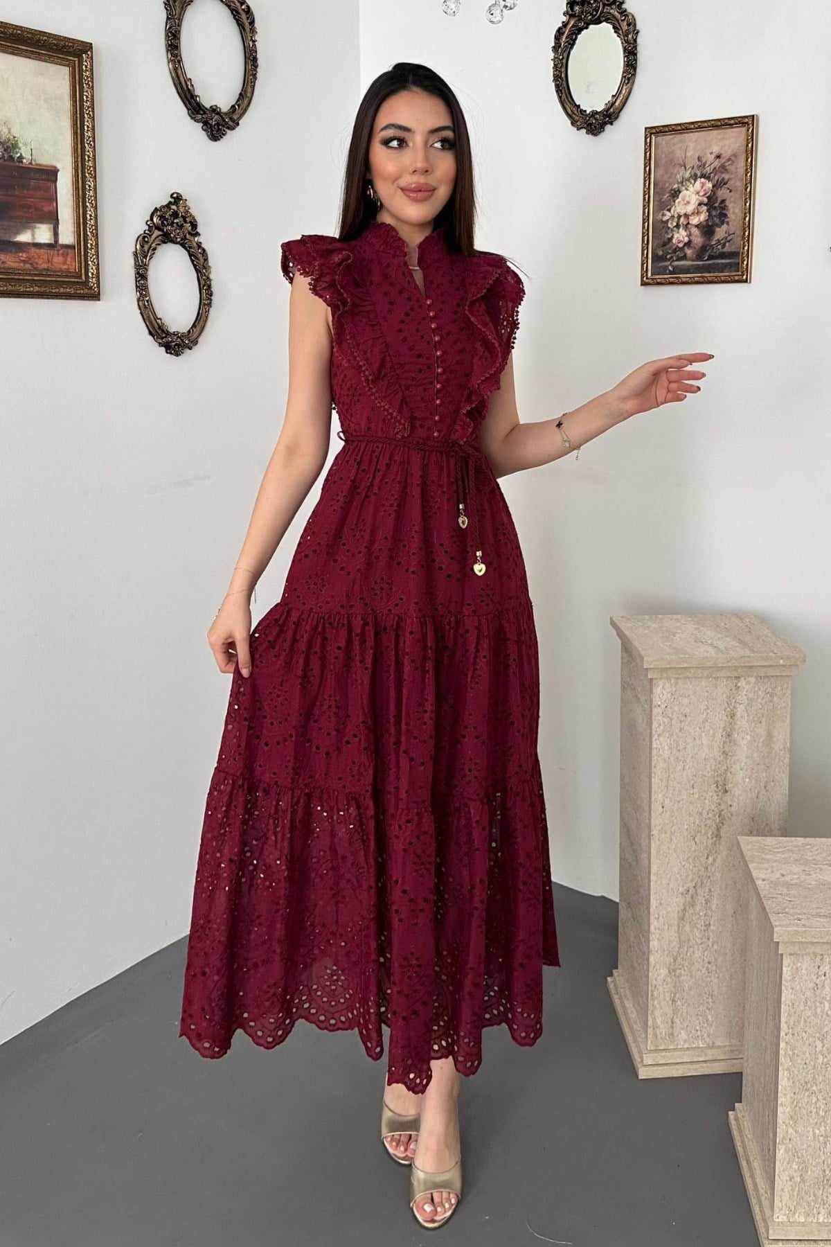 Elegant A-Line Maxi Dress