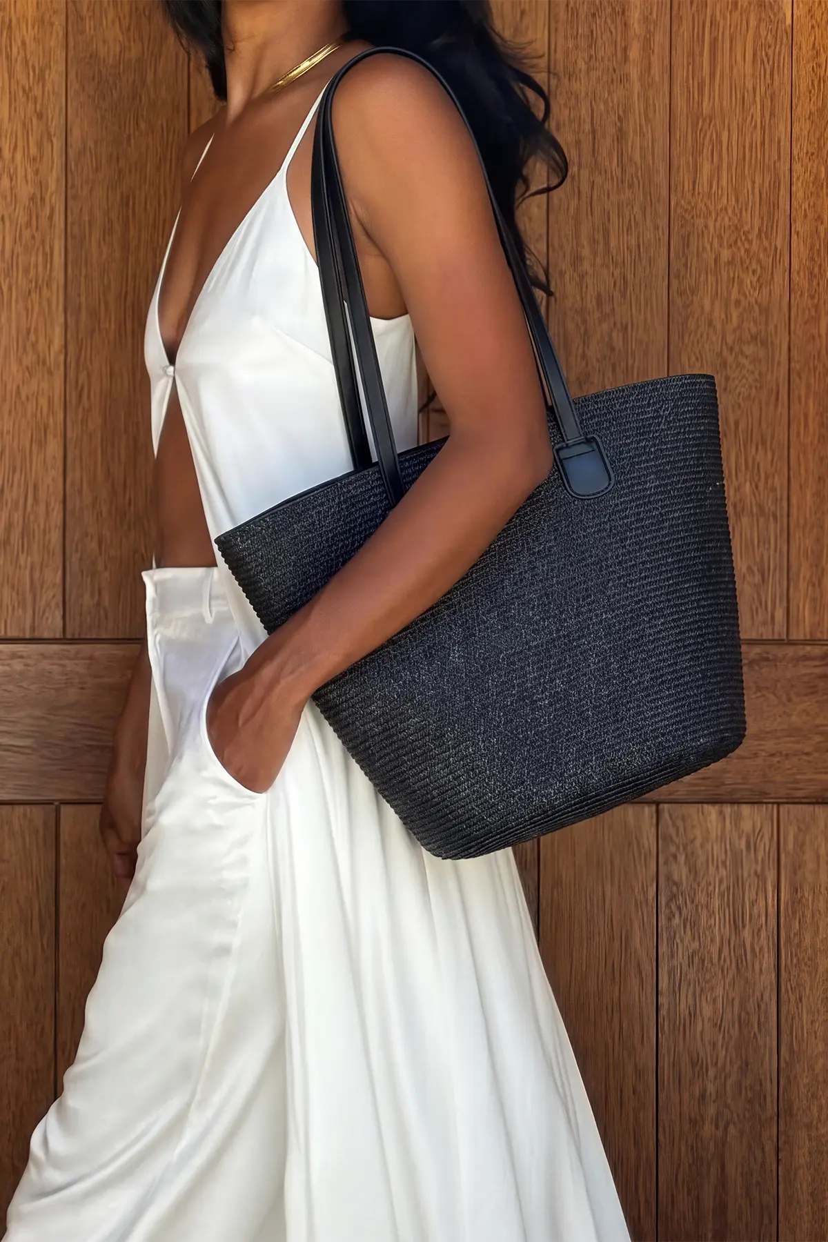 Woven Shoulder Bag